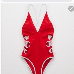 BRAND NEW Aerie red one piece swimsuit